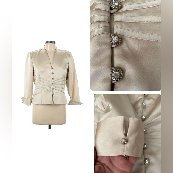 J.R. NITES BY CALIENDO EVENING Formal TOP Blazer women’s size 10 - Picture 1 of 12